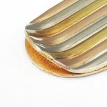 A BULGARI 18CT GOLD MONEY CLIP.