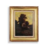 GEORGE INNESS (AMERICAN 1825-1894) SUNSET