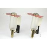 PAIR OF 1960s ITALIAN STILNOVO STYLE WALL LIGHTS.
