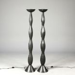 HAOS STUDIO BRONZE FLOOR LAMPS, A PAIR