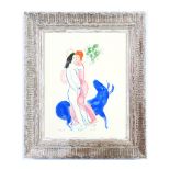 MARC CHAGALL COULEUR AMOUR: LA BLEUE - 1958