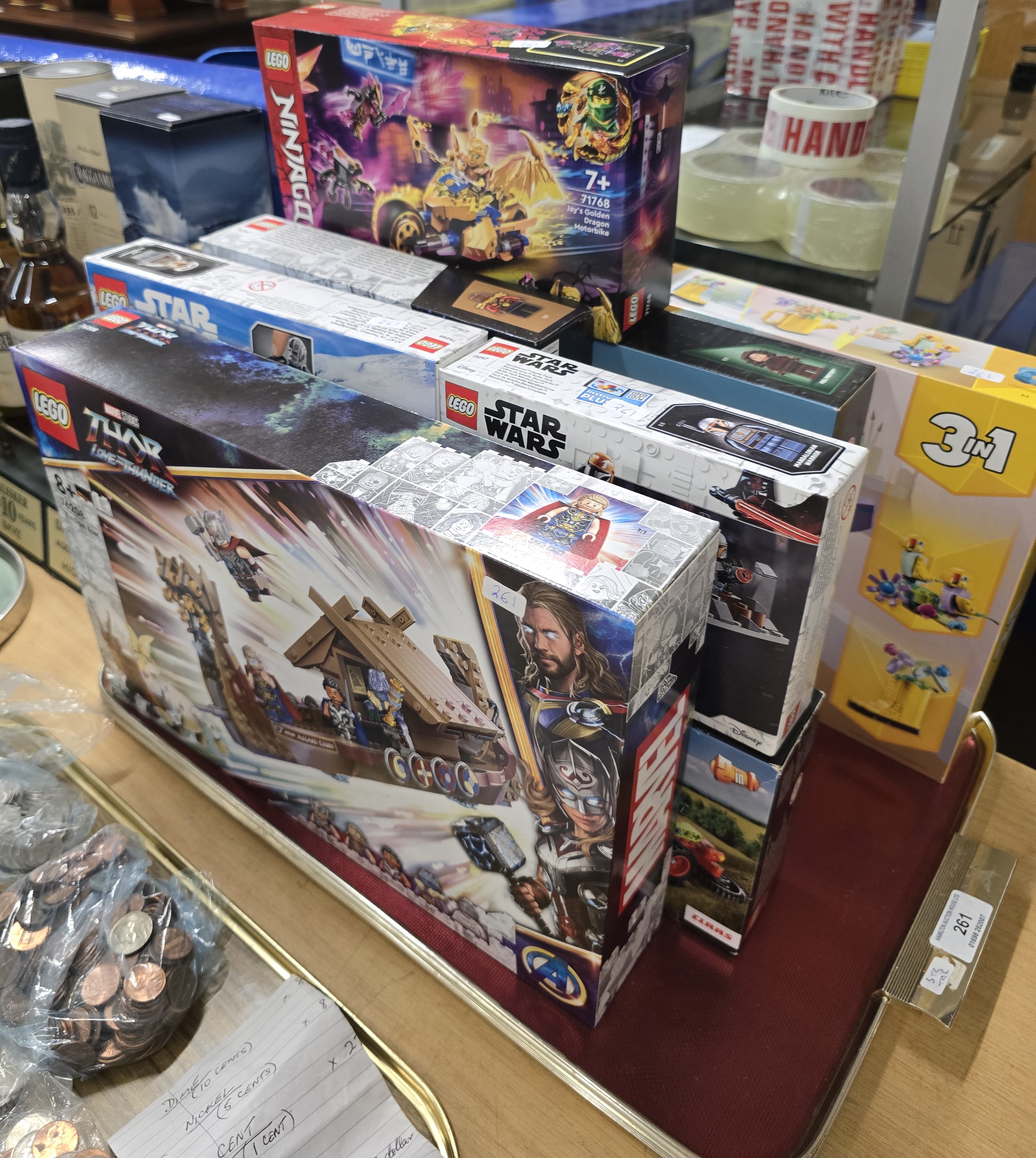 11 SEALED BOX LEGO SETS COMPRISING LEGO MARVEL, CREATOR, STAR WARS ...