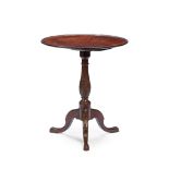 EARLY GEORGE III MAHOGANY TRIPOD TEA TABLE