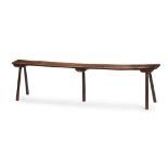 VERNACULAR ELM AND OAK PIG BENCH