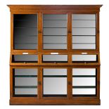 FRENCH SCUMBLED PINE APOTHECARY CABINET