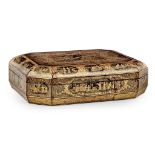 CHINESE EXPORT LACQUER GAMES BOX