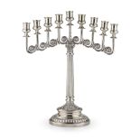 ITALIAN SILVER MENORAH, MARIO BUCCELLATI