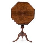 Y REGENCY ROSEWOOD OCTAGONAL TEA TABLE