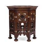 A MOORISH OCCASIONAL TABLE, ATTRIBUTED TO LIBERTY & CO.