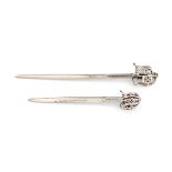 A VICTORIAN SCOTTISH BASKET HILTED BROADSWORD LETTER OPENER