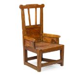 A SCOTTISH NORTHERN ISLES VERNACULAR OAK AND PINE CHAIR