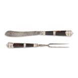 KILMAURS - A RARE SCOTTISH PROVINCIAL LATE 17TH CENTURY KNIFE AND FORK