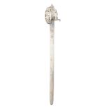 A SCOTTISH BASKET HILTED BROADSWORD LETTER OPENER