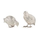 A BRACE OF 1930s CONTINENTAL MODELS OF A PARTRIDGES