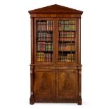 WILLIAM IV MAHOGANY BOOKCASE CABINET