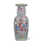 [PRIVATE SCOTTISH COLLECTION, DUNDEE] LARGE CHINESE FAMILLE ROSE 'FIGURAL' VASE