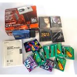 A Sony portable minidisc recorder MZ-R35, boxed with accessories and operating instuctions. Also