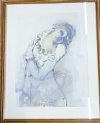 A Ray Wooldridge lithograph limited edition 116/250. Signed. 96 x 76cm incl. frame.