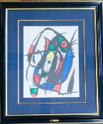 A Joan Miro lithograph (M1040). Framed and glazed. 54 x 46cm.