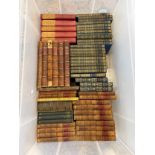 A quantity of vintage leather-bound books including Illustrated National Family Bible, Nicholas