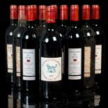 Twelve bottles of red wine including eleven bottles of Domaine de Seuil