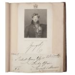 Danvers (Sir Juland) 1826-1902, An autograph album formed in the first half of the 19th century