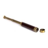 An early 20th century brass telescope 49cm in length