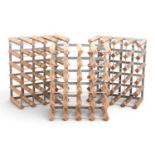 A wine rack, 42cm wide, together with two others (3) 42w x 22d x 52h cm