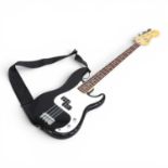 A Fender Precision electric bass guitar, made in Mexico, serial number MZ3053009, 116cm long, with
