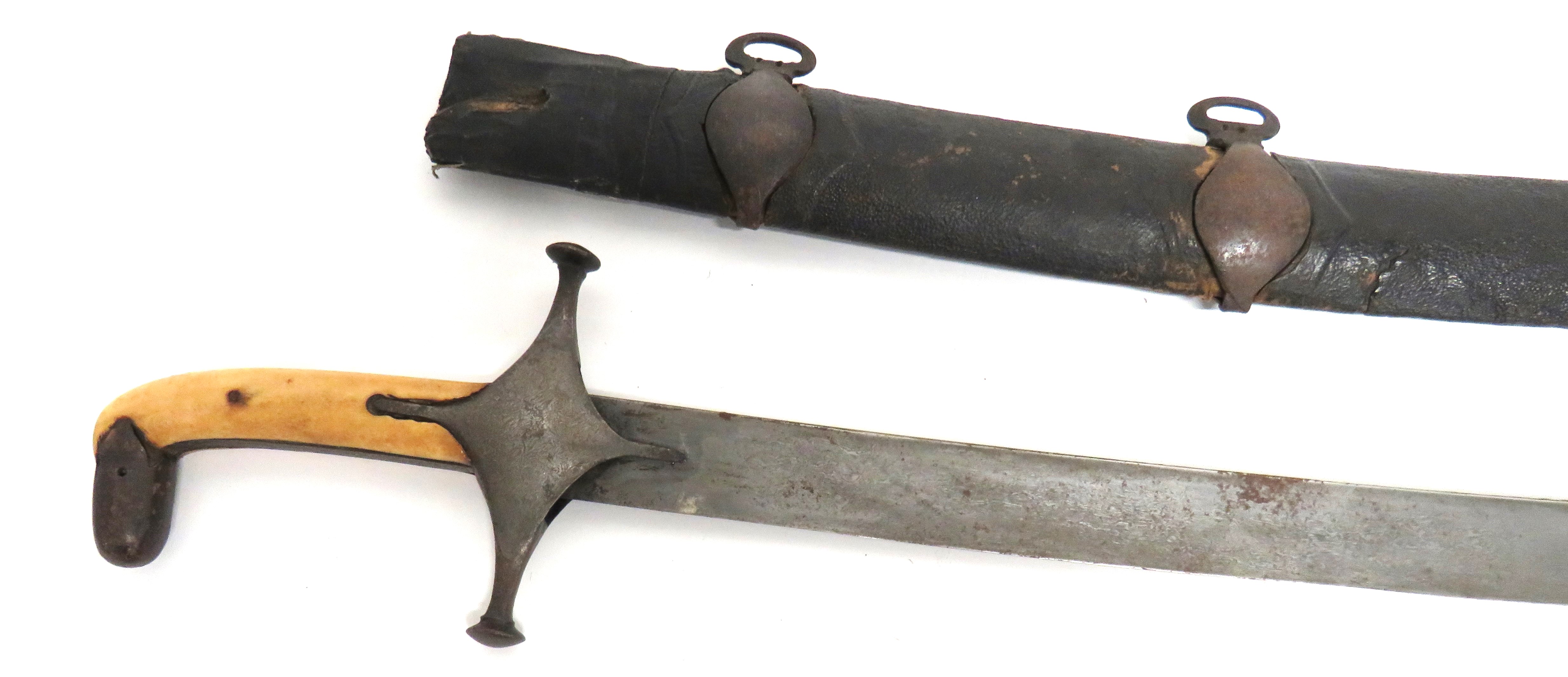 Late 18th Century Indo Persian Shamshir Sword 32 inch, single edged ...