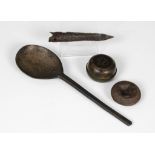 An Ancient British History Group, to include a Medieval iron crossbow bolt, a piece of ancient