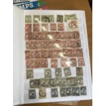 STAMPS AUSTRALIA Stock book of used duplicated issues from Roo's through to early QEII
