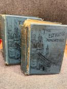 Two old Strand Magazine books , very poor condition