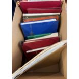 COLLECTABLE STAMPS British Commonwealth, mixed box of albums and stockbooks, lots of early