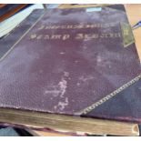 COLLECTABLE STAMPS Very old bound World stamp album 1840-1890 with a spattering of stamps included