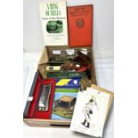 A British Army jack knife 1954; a Simon knife; 5 harmonicas; 2 police-type whistles; glass photo