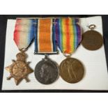 WWI trio 4868 PTE. P.E.V Rouse The Queens R, with a Prisoners of ware 'Welcome Home' Medalion