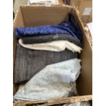 A large quantity of dressmaking fabrics