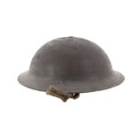 WWII BRITISH ARMY STEEL HELMET, MID 20TH CENTURY
