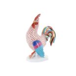 HEREND FIGURE OF A COCKEREL, MID 20TH CENTURY