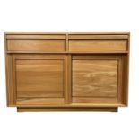 ERCOL ASH SIDEBOARD, EARLY 21ST CENTURY