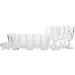 VILLEROY & BOCH, SUITE OF 'BERNADOTTE' CRYSTAL GLASSES, LATE 20TH CENTURY
