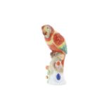 HEREND FIGURE OF A PARROT, MID 20TH CENTURY