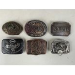 COLLECTION OF AMERICAN BELT BUCKLES, LATE 20TH CENTURY, AND OTHER ITEMS