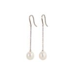 ELSA PERETTI FOR TIFFANY & CO, PAIR OF PEARL DROP EARRINGS