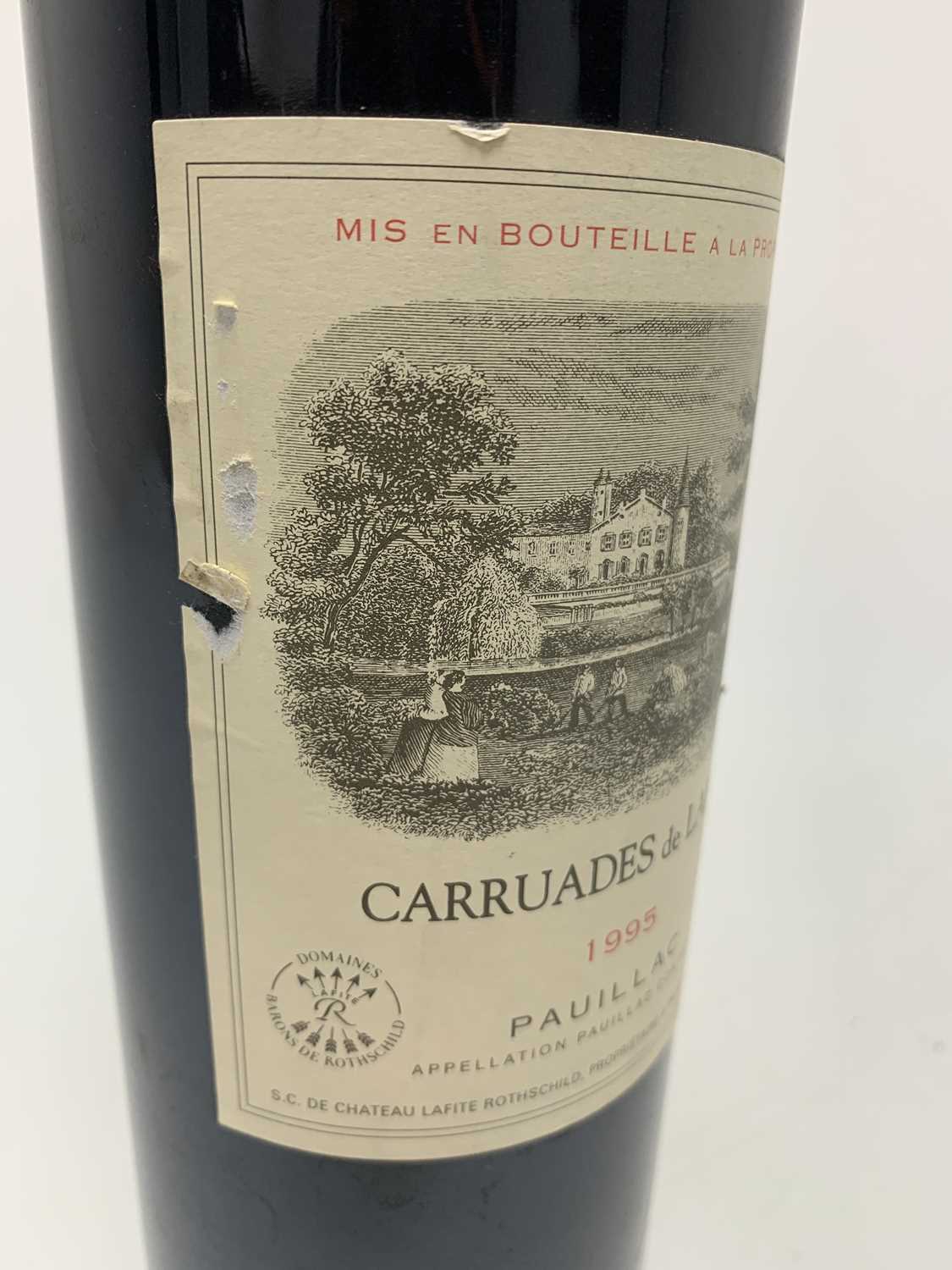 CHATEAU LAFITE ROTHSCHILD CARRUADES DE LAFITE 1995 PAUILLAC, BORDEAUX - Image 5 of 9