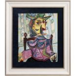 AFTER PABLO PICASSO (SPANISH 1881 - 1973) SEATED PORTRAIT OF DORA MAAR, 1939