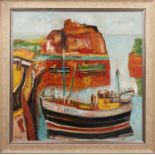 * JOHN BELLANY CBE RA HRSA (SCOTTISH 1942 - 2013) DUNBAR HARBOUR