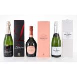 LAURENT-PERRIER CUVEE ROSE, LANSON LE BLACK CREATION AND ABEL CHARLOT, CHAMPAGNE