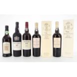 FIVE BOTTLES OF TAWNY PORT, INCLUDING RAMOS PINTO 20 YEAR OLD QUINTA DO BOM RETIRO